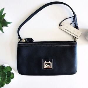 Black Dooney & Bourke wristlet clutch purse